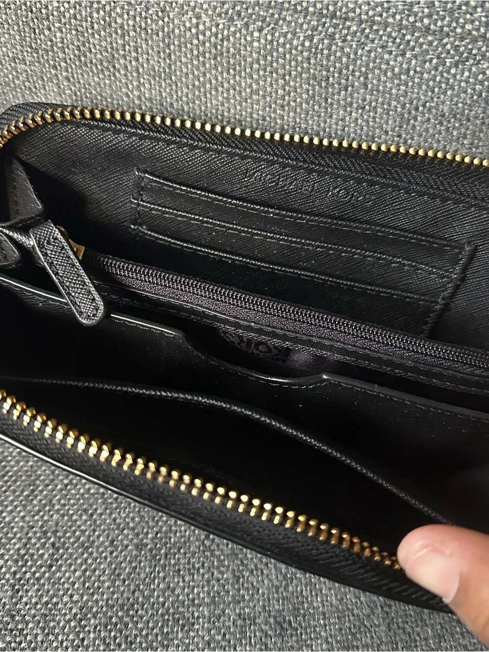 Michael Kors Jet Set Travel Medium Continental Wristlet Wallet Black